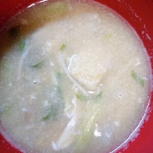 玉ねぎとねぎの生姜味噌スープ